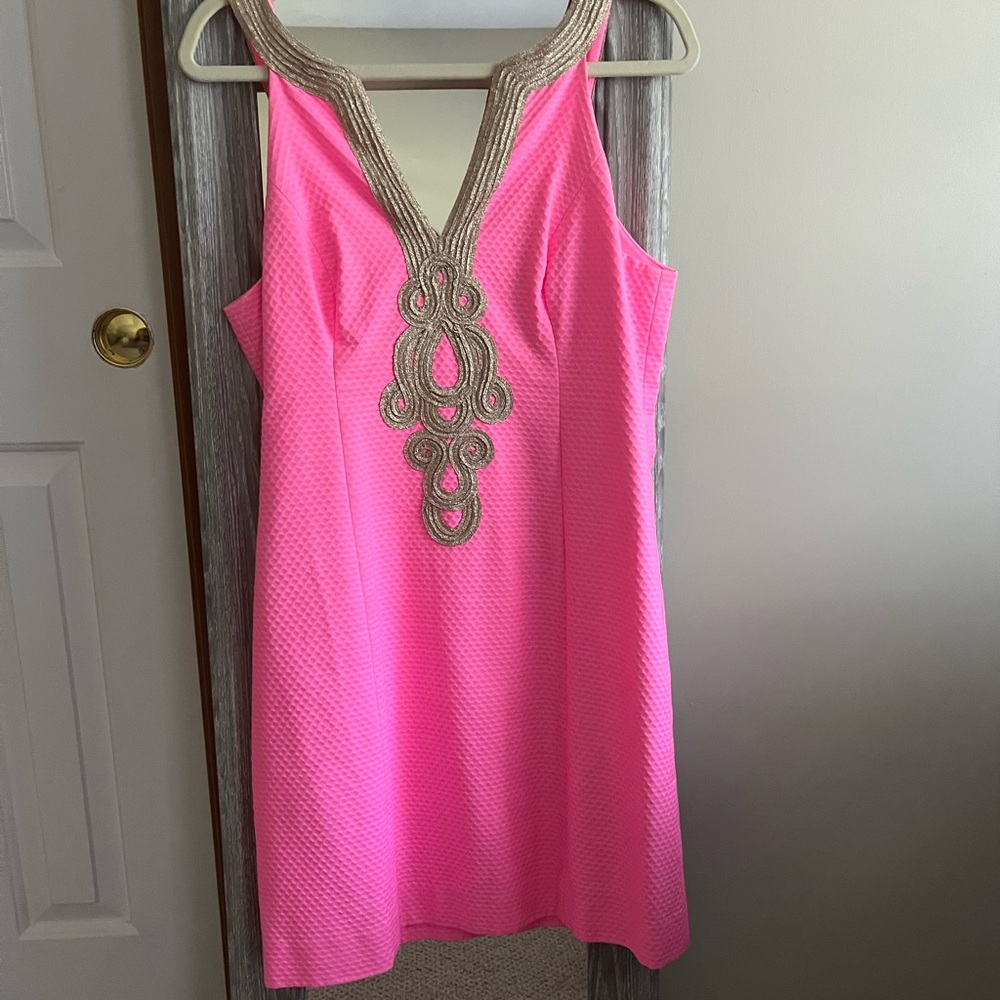 Lilly Pulitzer Pink Halter Sundress for Wedding Guests